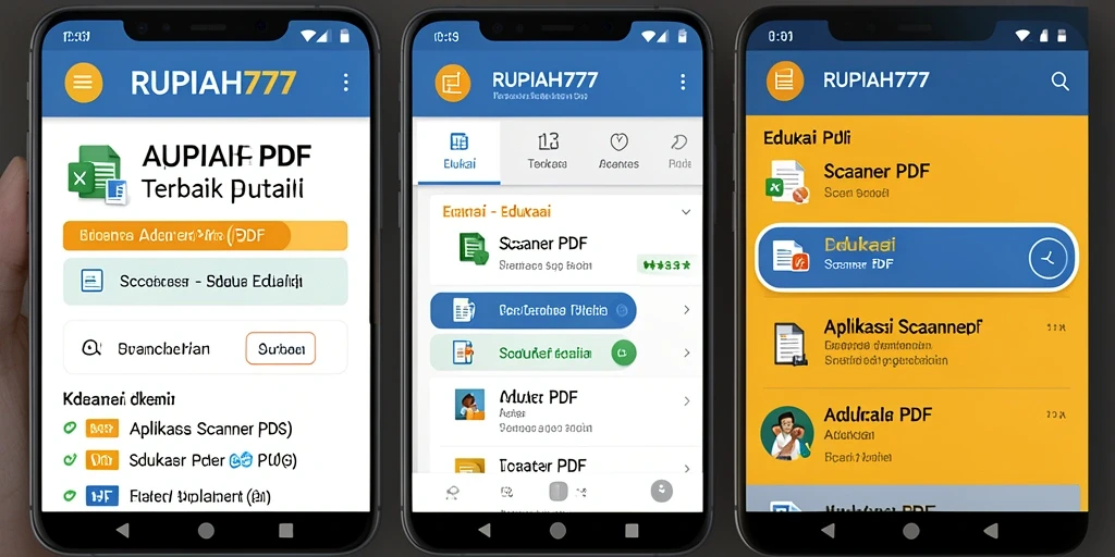 Tampilan antarmuka RUPIAH777 saat melakukan pemindaian PDF.