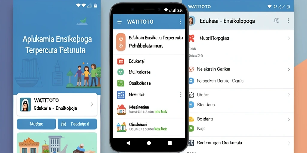 Tampilan antarmuka aplikasi WATITOTO yang informatif dan interaktif.
