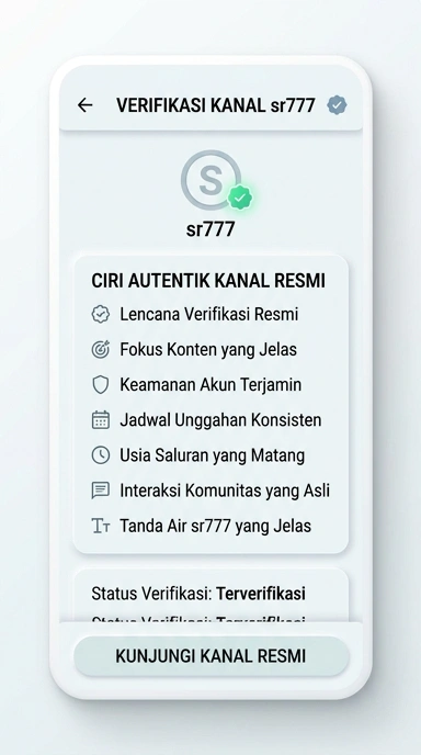 Kanal Resmi sr777 untuk Pengguna Android Indonesia